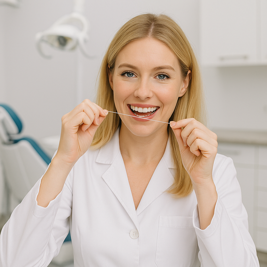Dentist Flossing
