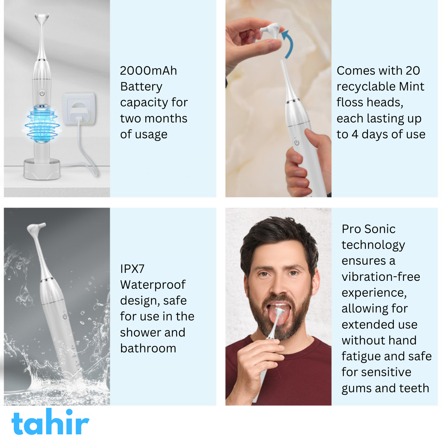 Tahir Electric Flosser Starter Kit - Sonic Pro v1.0