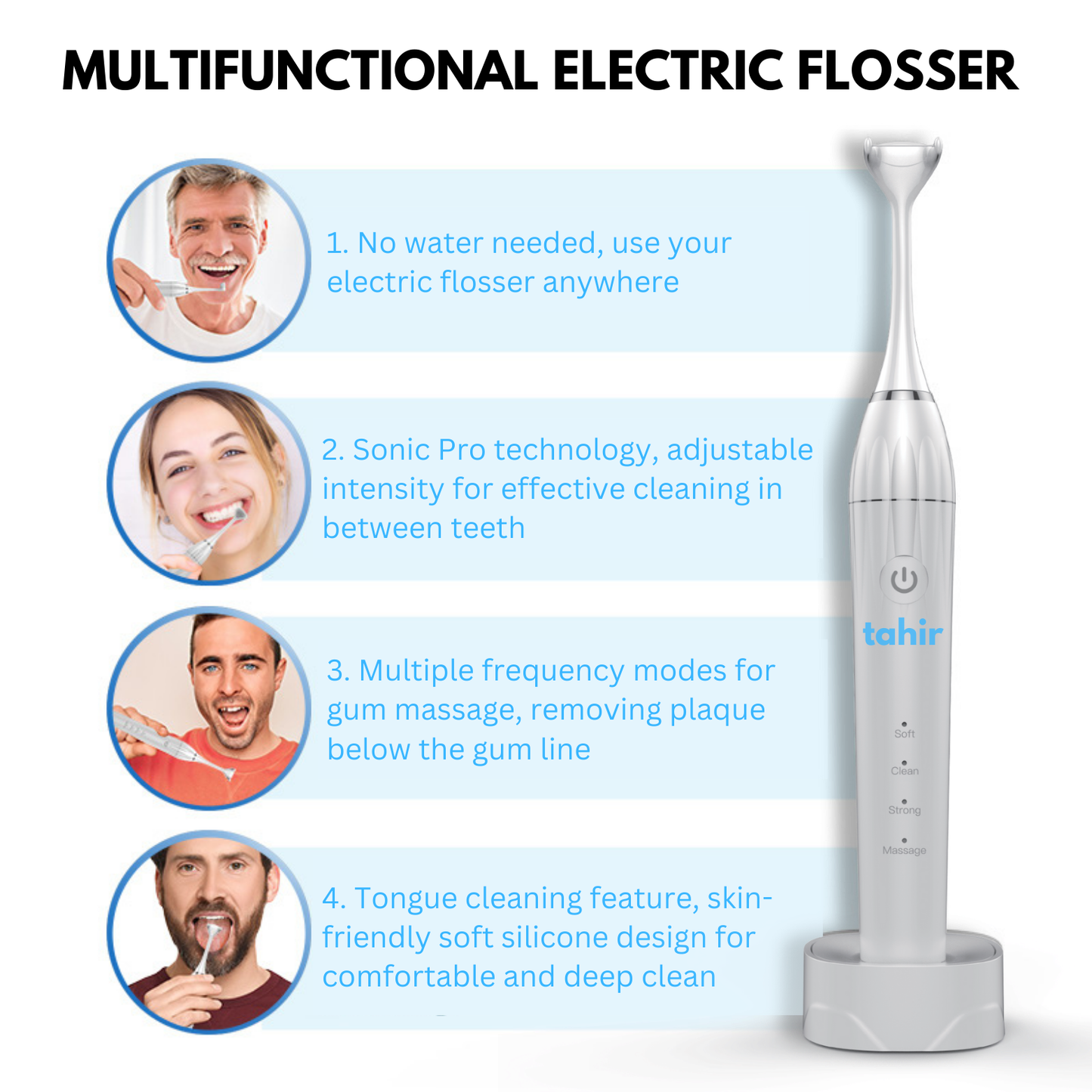 Tahir Electric Flosser Starter Kit - Sonic Pro v1.0
