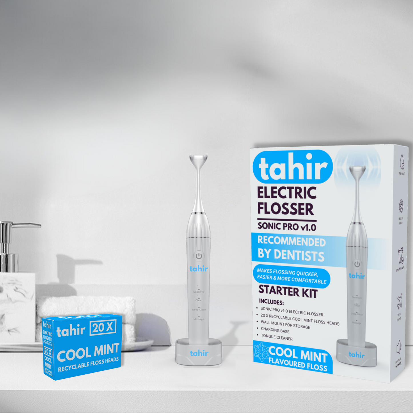 Tahir Electric Flosser Starter Kit - Sonic Pro v1.0